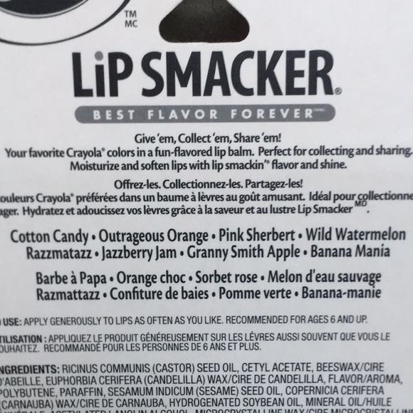 New Lip Smacker Crayola Crayon Lip Balm 8 Flavors Gift Set - Picture 4 of 4